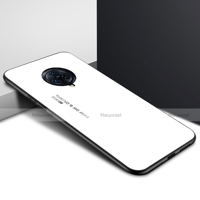 Silicone Frame Mirror Case Cover for Vivo Nex 3 5G White