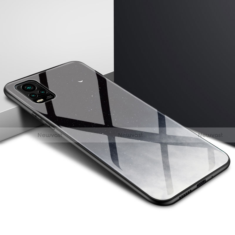 Silicone Frame Mirror Case Cover for Vivo V20 Pro 5G Gray