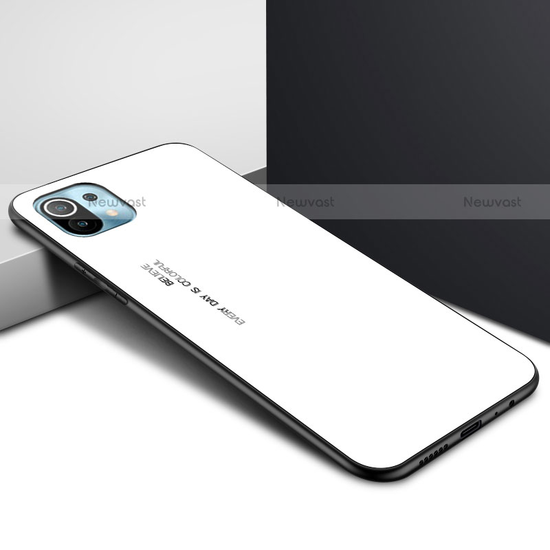 Silicone Frame Mirror Case Cover for Xiaomi Mi 11 Lite 5G NE