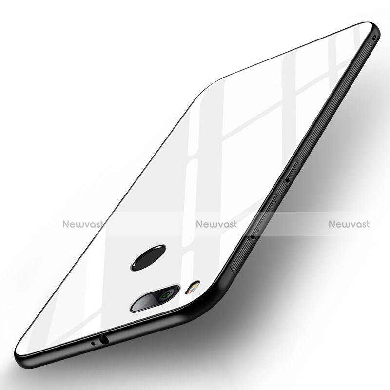 Silicone Frame Mirror Case Cover for Xiaomi Mi 5X White