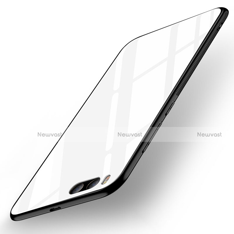 Silicone Frame Mirror Case Cover for Xiaomi Mi 6 White