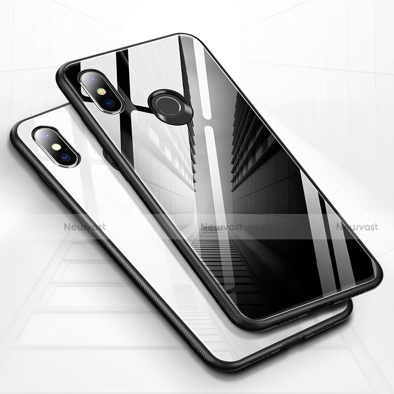 Silicone Frame Mirror Case Cover for Xiaomi Mi 8