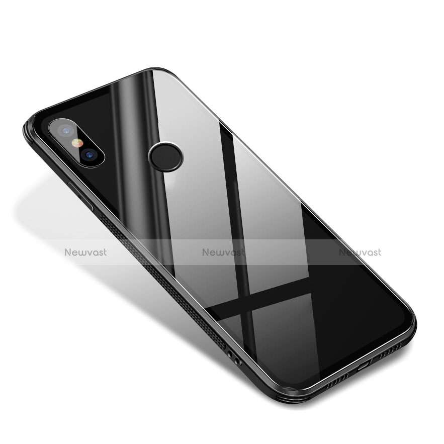 Silicone Frame Mirror Case Cover for Xiaomi Mi 8 SE Black