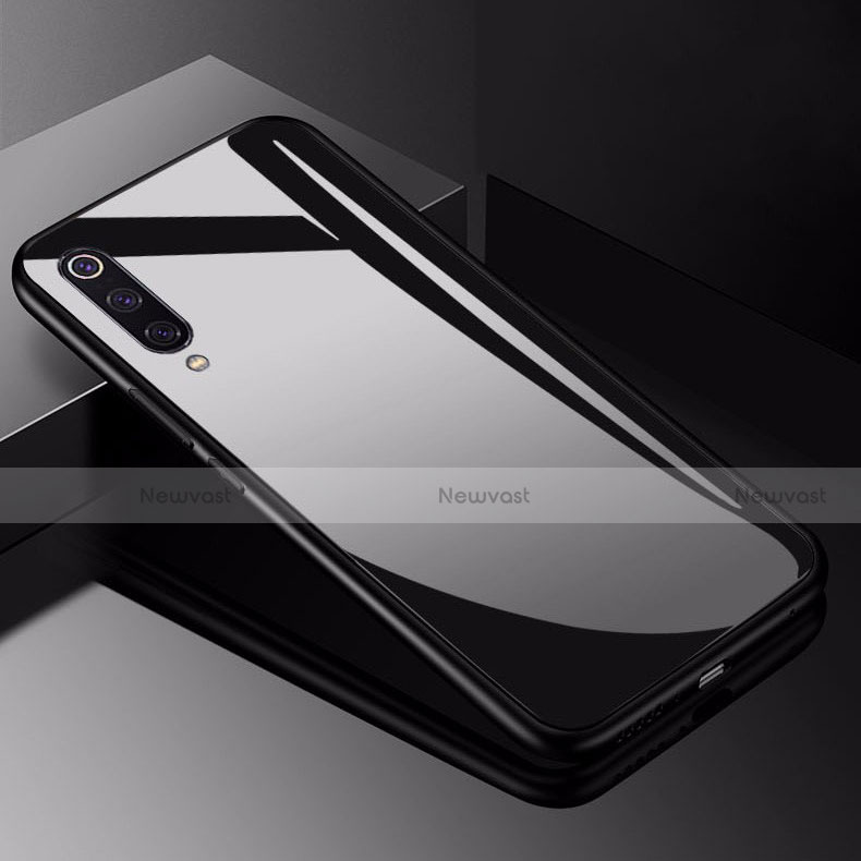 Silicone Frame Mirror Case Cover for Xiaomi Mi 9 Lite Black