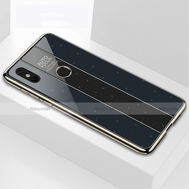 Silicone Frame Mirror Case Cover for Xiaomi Mi Max 3 Black