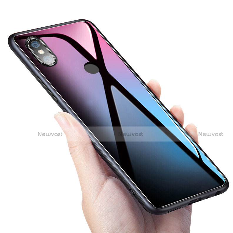 Silicone Frame Mirror Case Cover for Xiaomi Mi Mix 2S