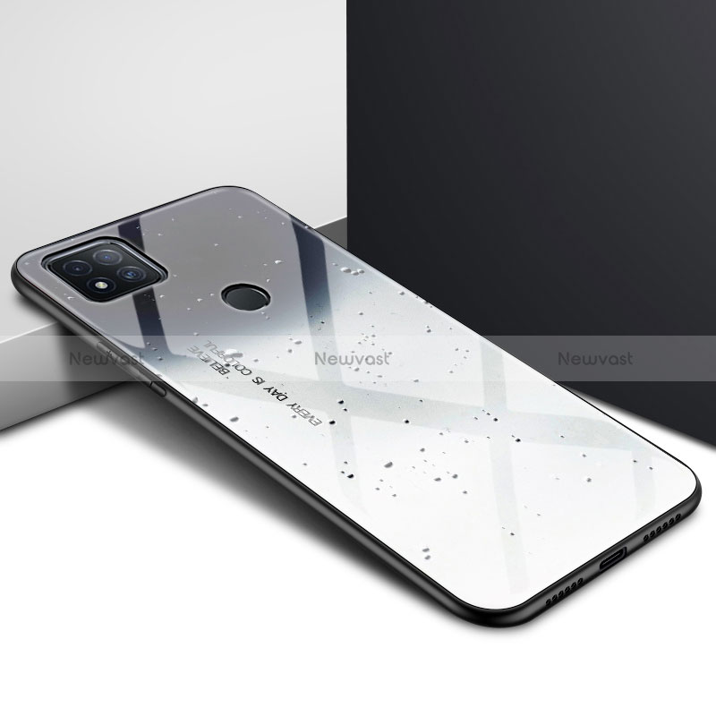 Silicone Frame Mirror Case Cover for Xiaomi POCO C31 Gray