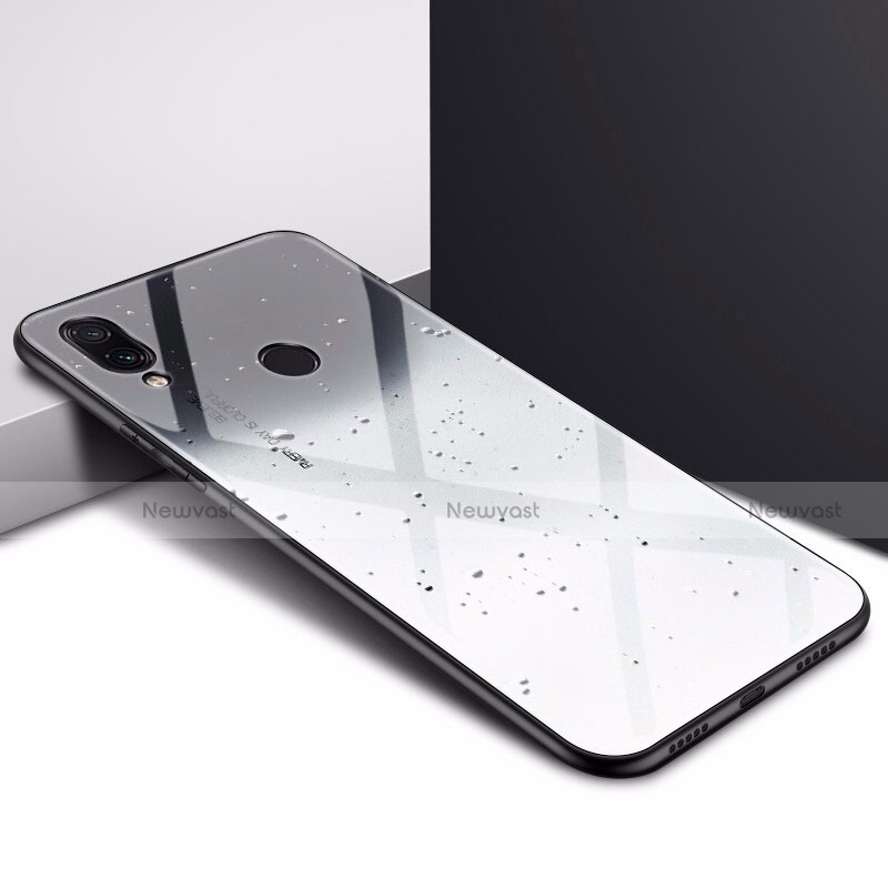 Silicone Frame Mirror Case Cover for Xiaomi Redmi 7 Gray