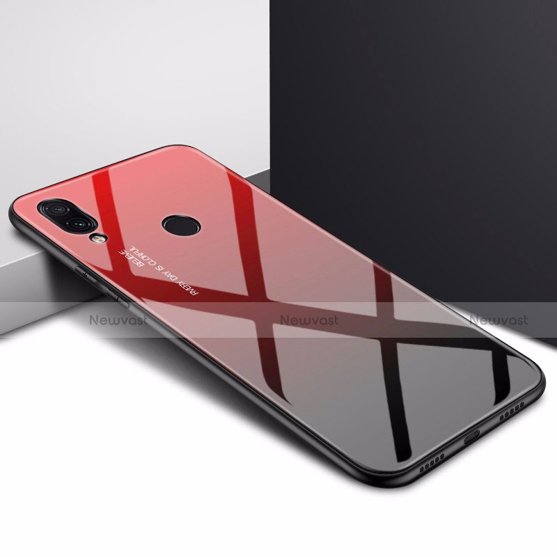 Silicone Frame Mirror Case Cover for Xiaomi Redmi 7 Red