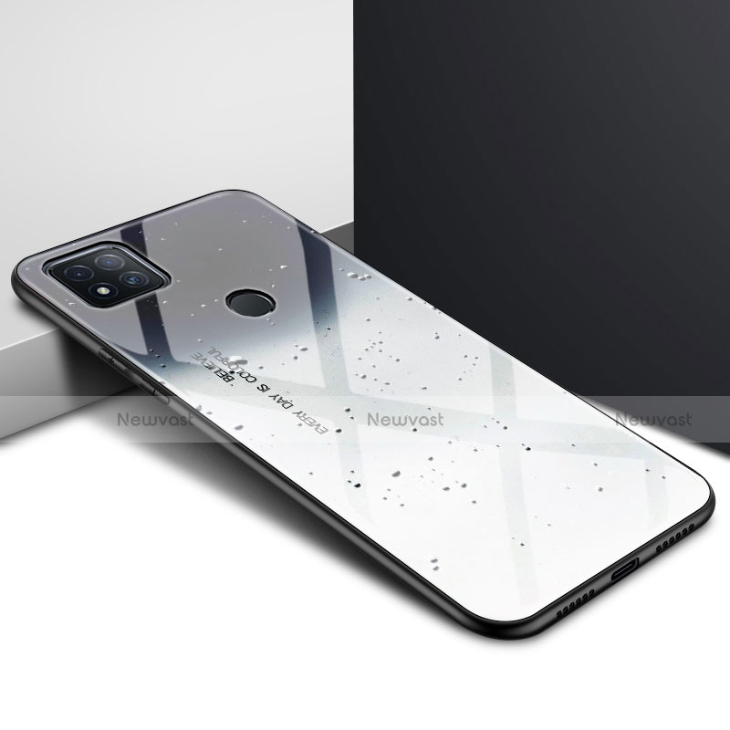 Silicone Frame Mirror Case Cover for Xiaomi Redmi 9 India Gray