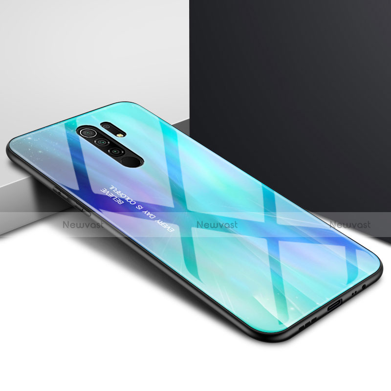 Silicone Frame Mirror Case Cover for Xiaomi Redmi 9 Prime India