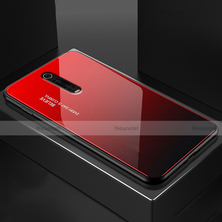 Silicone Frame Mirror Case Cover for Xiaomi Redmi K20 Pro Red