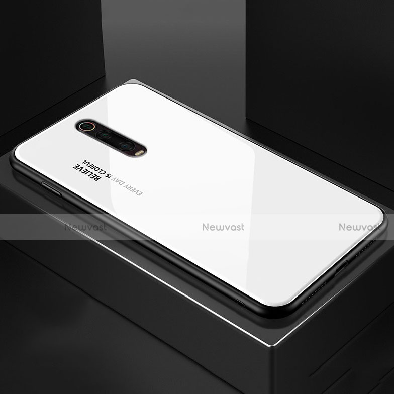 Silicone Frame Mirror Case Cover for Xiaomi Redmi K20 Pro White