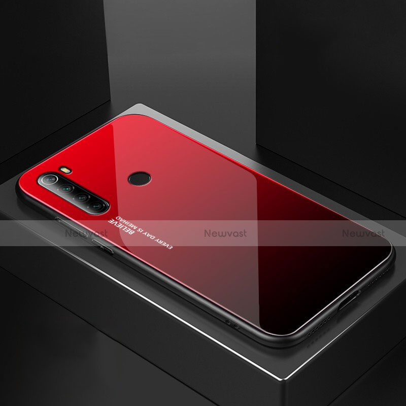 Silicone Frame Mirror Case Cover for Xiaomi Redmi Note 8 (2021)