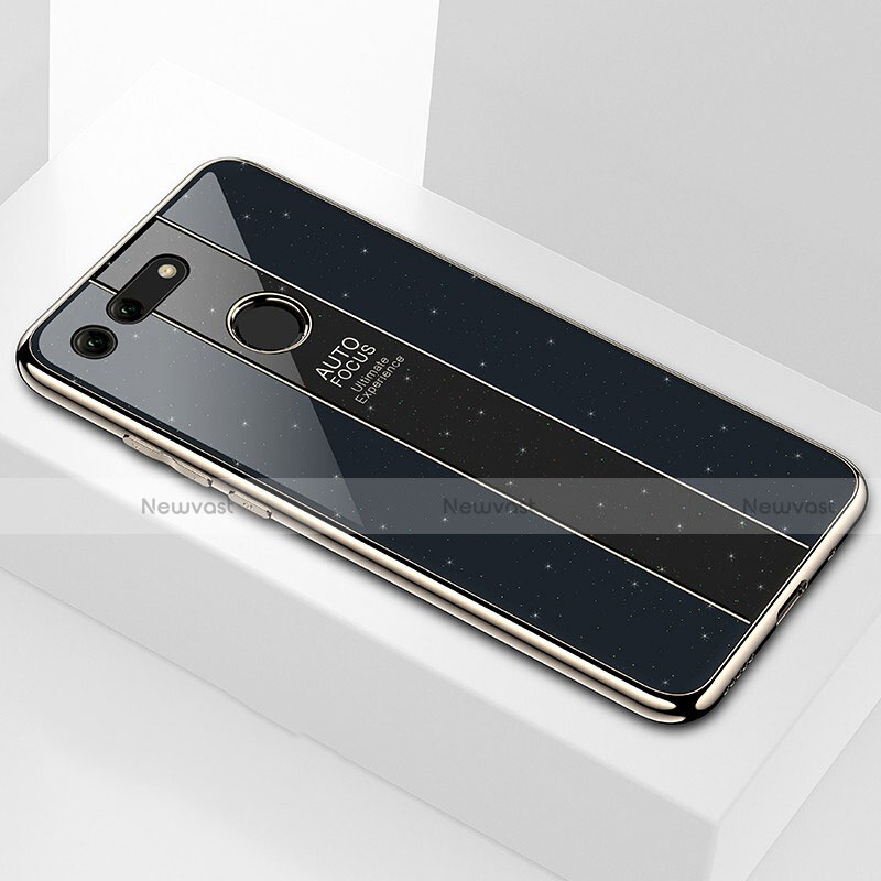 Silicone Frame Mirror Case Cover K01 for Huawei Honor V20 Black