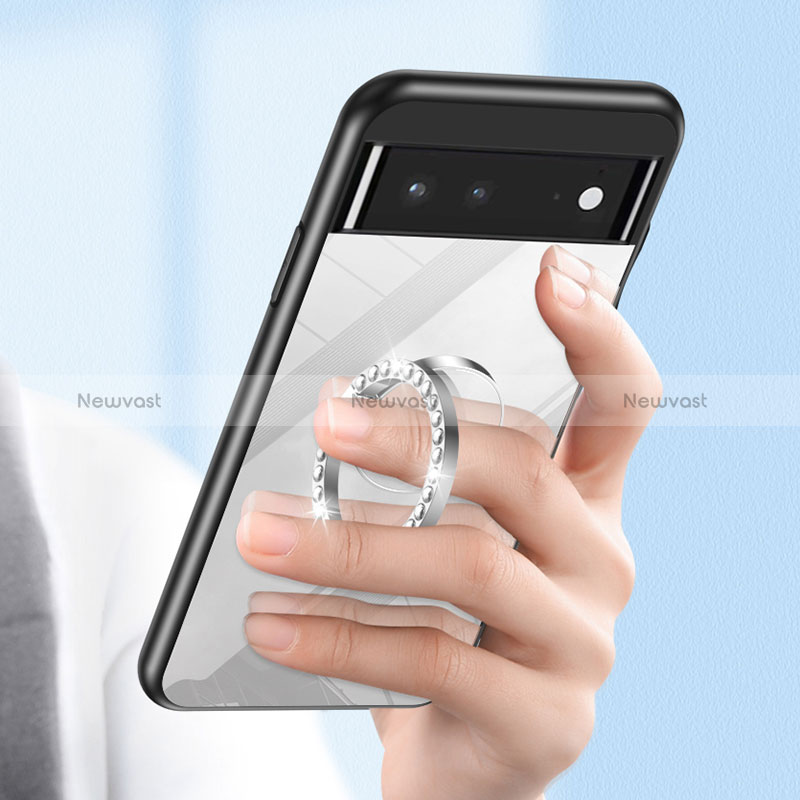 Silicone Frame Mirror Case Cover LS2 for Google Pixel 6 5G