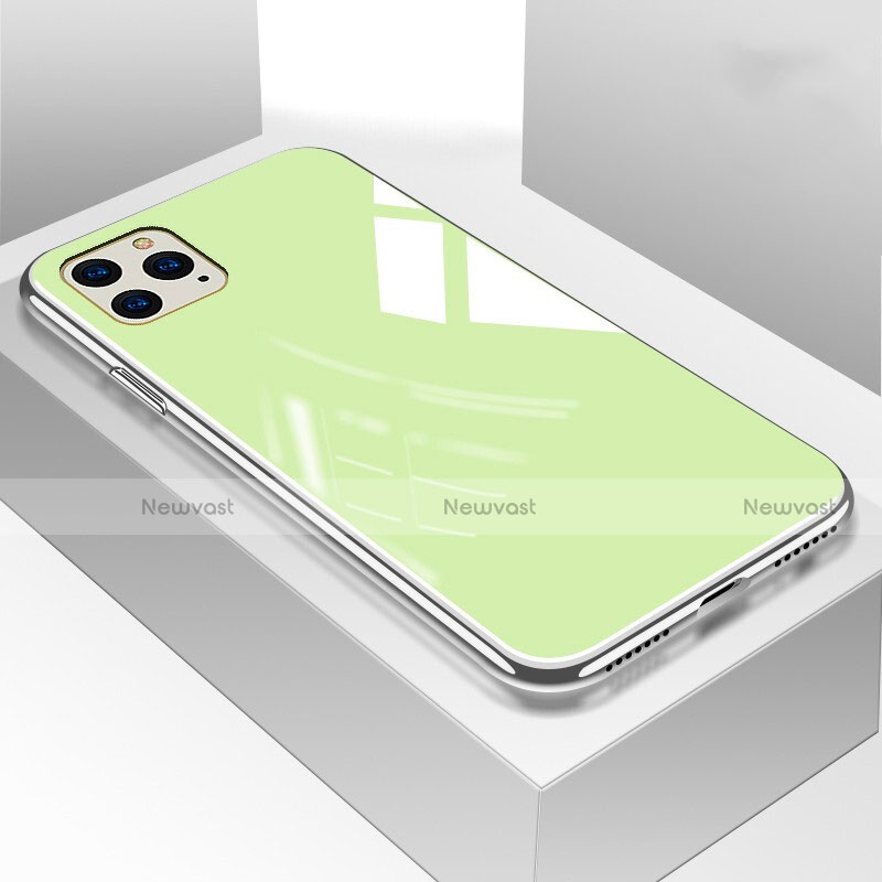 Silicone Frame Mirror Case Cover M01 for Apple iPhone 11 Pro Max Green