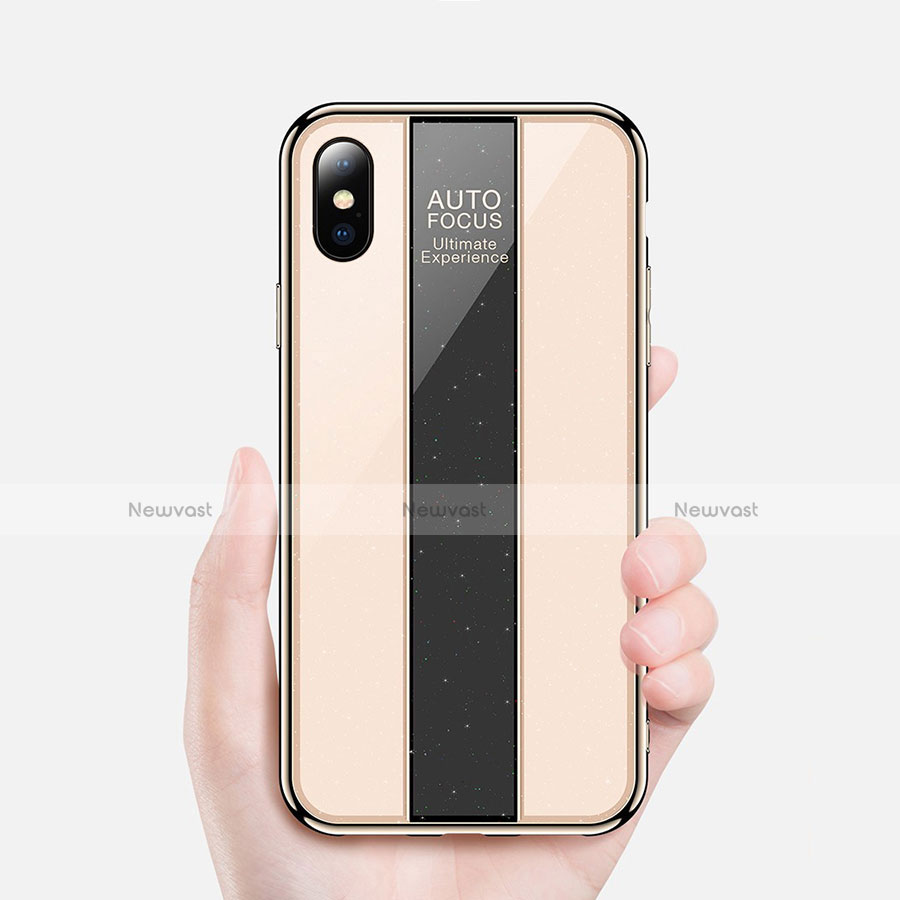 Silicone Frame Mirror Case Cover M01 for Apple iPhone Xs Max