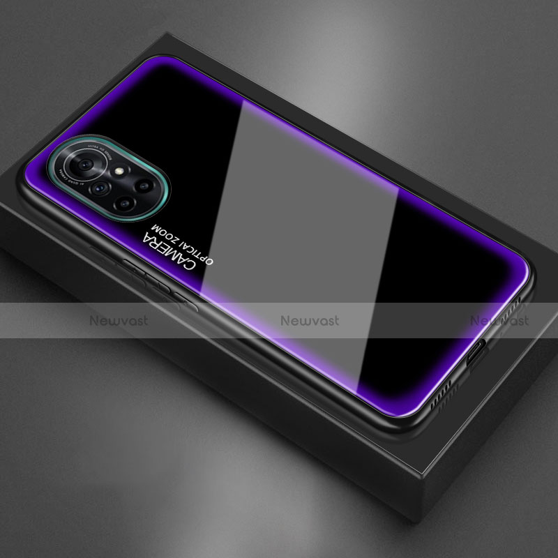Silicone Frame Mirror Case Cover M01 for Huawei Nova 8 5G