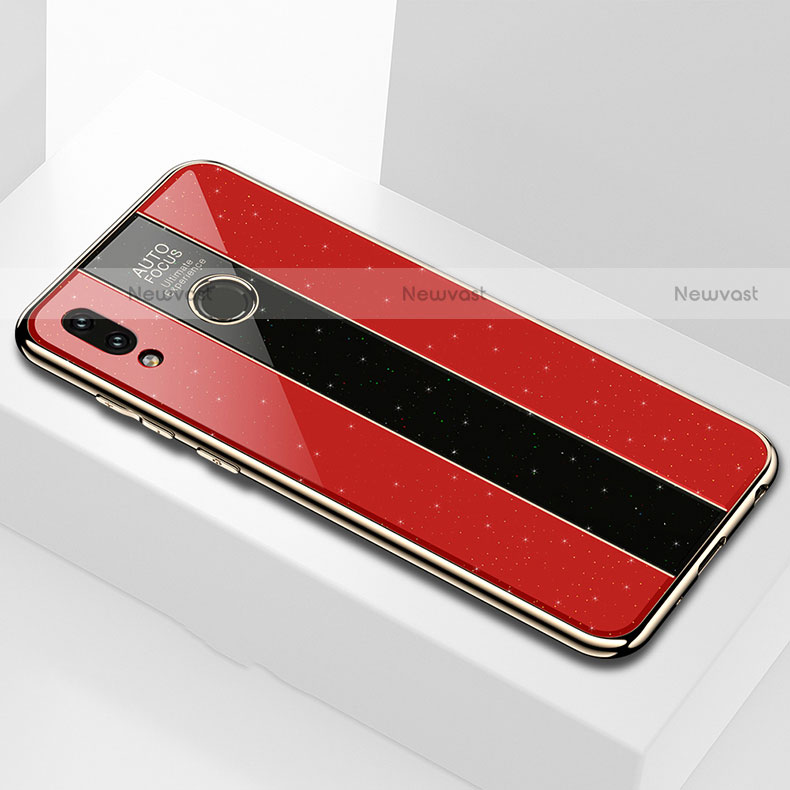 Silicone Frame Mirror Case Cover M01 for Huawei P Smart (2019) Red