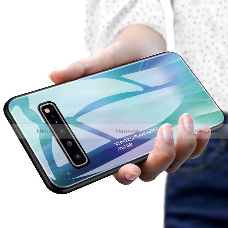 Silicone Frame Mirror Case Cover M01 for Samsung Galaxy S10 5G SM-G977B