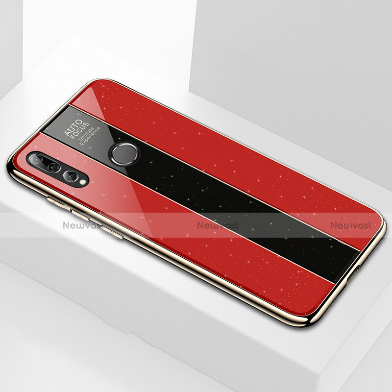 Silicone Frame Mirror Case Cover M02 for Huawei Enjoy 9s Red