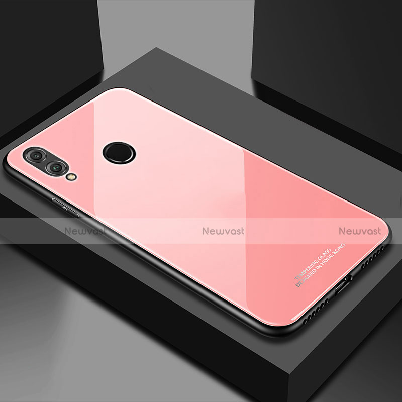 Silicone Frame Mirror Case Cover M02 for Huawei Honor 10 Lite Pink