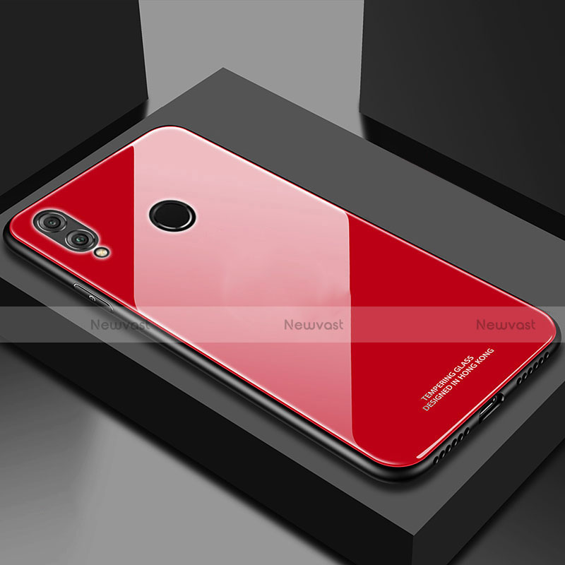 Silicone Frame Mirror Case Cover M02 for Huawei Honor 10 Lite Red