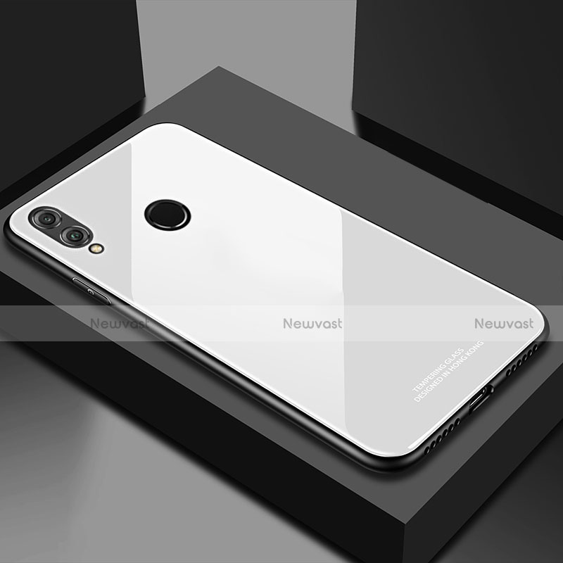 Silicone Frame Mirror Case Cover M02 for Huawei Honor 10 Lite White