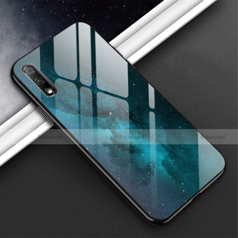 Silicone Frame Mirror Case Cover M02 for Huawei P Smart Z (2019) Black