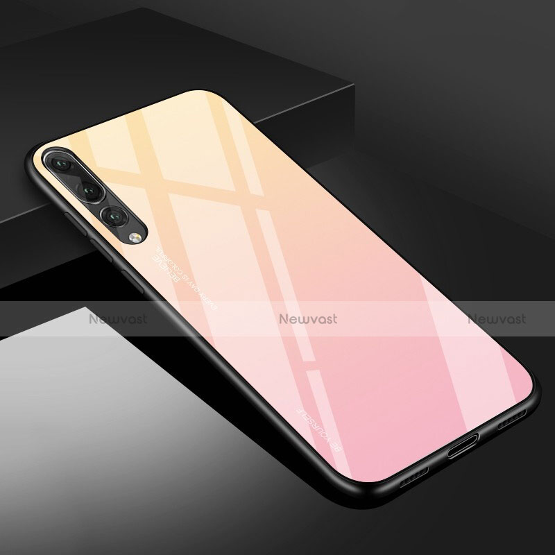 Silicone Frame Mirror Case Cover M02 for Huawei P20 Pro