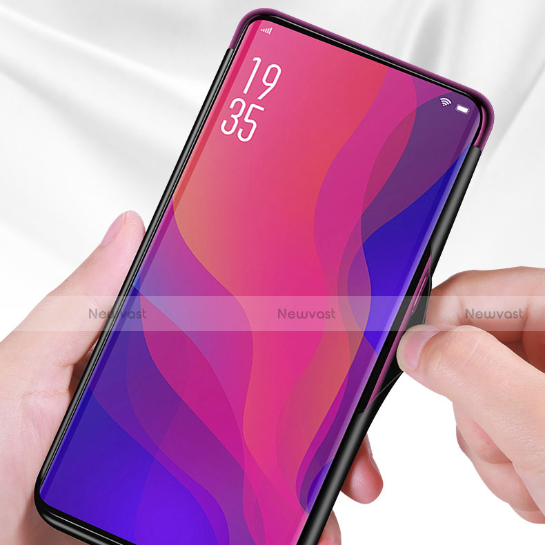 Silicone Frame Mirror Case Cover M02 for Oppo Find X Super Flash Edition