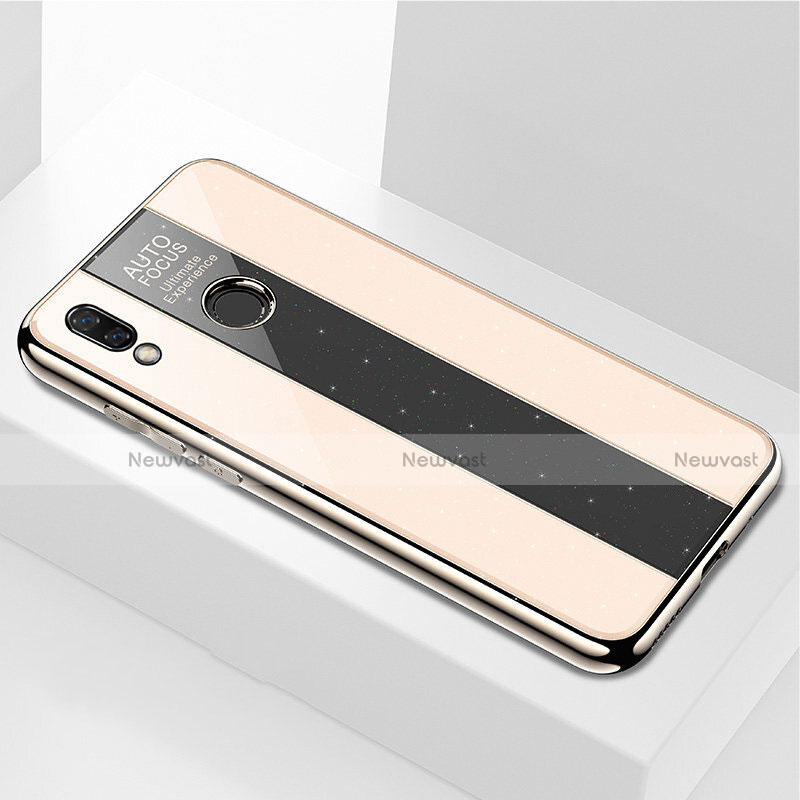 Silicone Frame Mirror Case Cover M03 for Huawei Nova 3e Gold