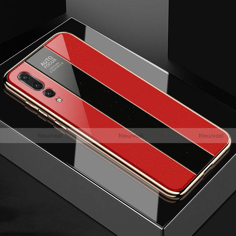 Silicone Frame Mirror Case Cover M04 for Huawei P20 Pro