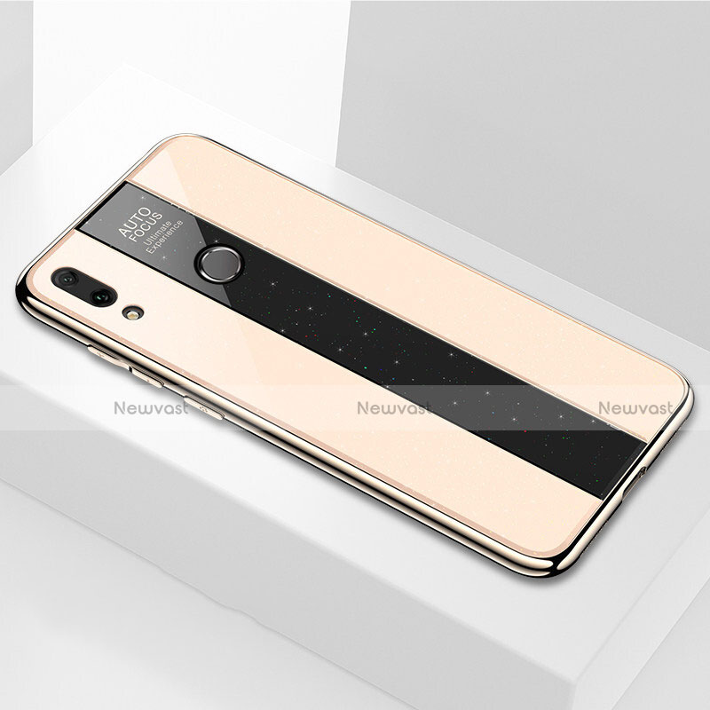 Silicone Frame Mirror Case Cover M04 for Huawei Y9 (2019) Gold