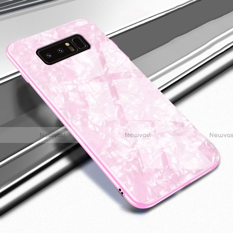 Silicone Frame Mirror Case Cover M04 for Samsung Galaxy Note 8