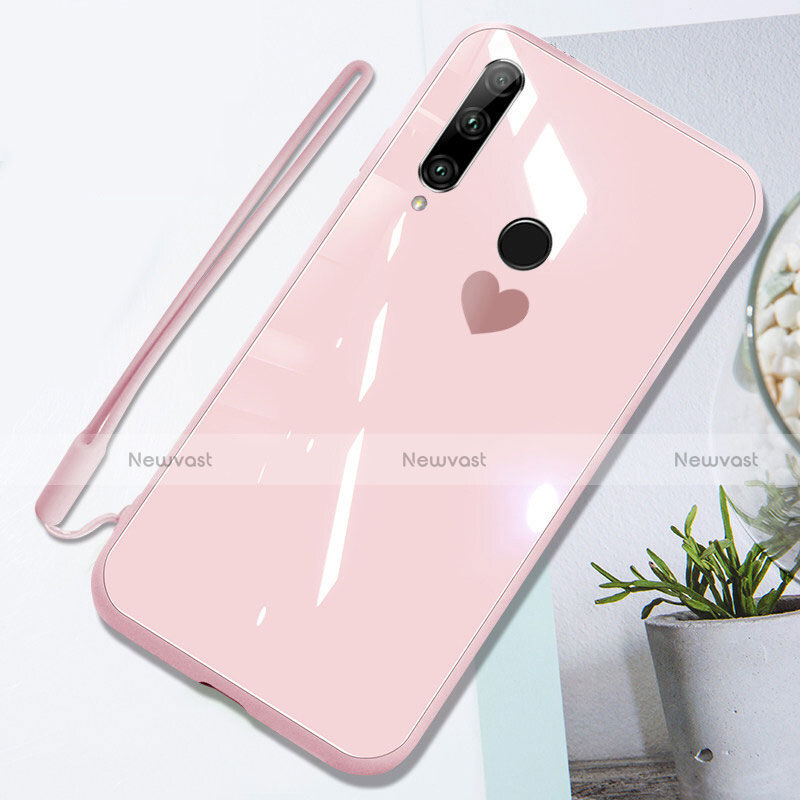 Silicone Frame Mirror Case Cover T01 for Huawei Honor 20 Lite Pink