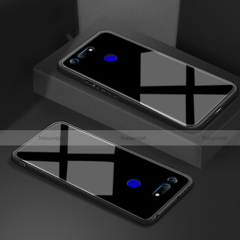 Silicone Frame Mirror Case Cover T01 for Huawei Honor View 20 Black