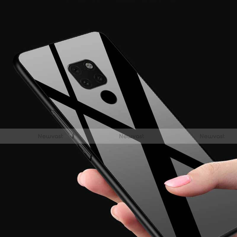 Silicone Frame Mirror Case Cover T01 for Huawei Mate 20 X 5G