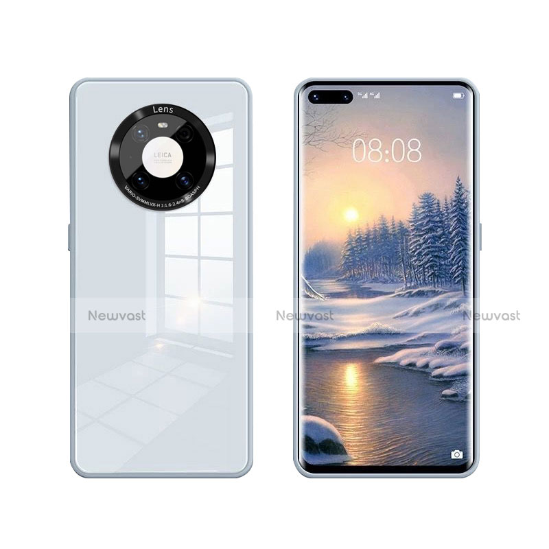 Silicone Frame Mirror Case Cover T01 for Huawei Mate 40E Pro 4G