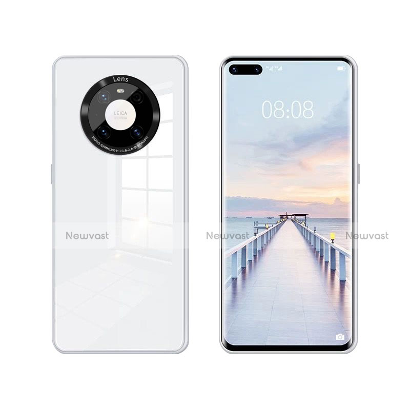 Silicone Frame Mirror Case Cover T01 for Huawei Mate 40E Pro 4G