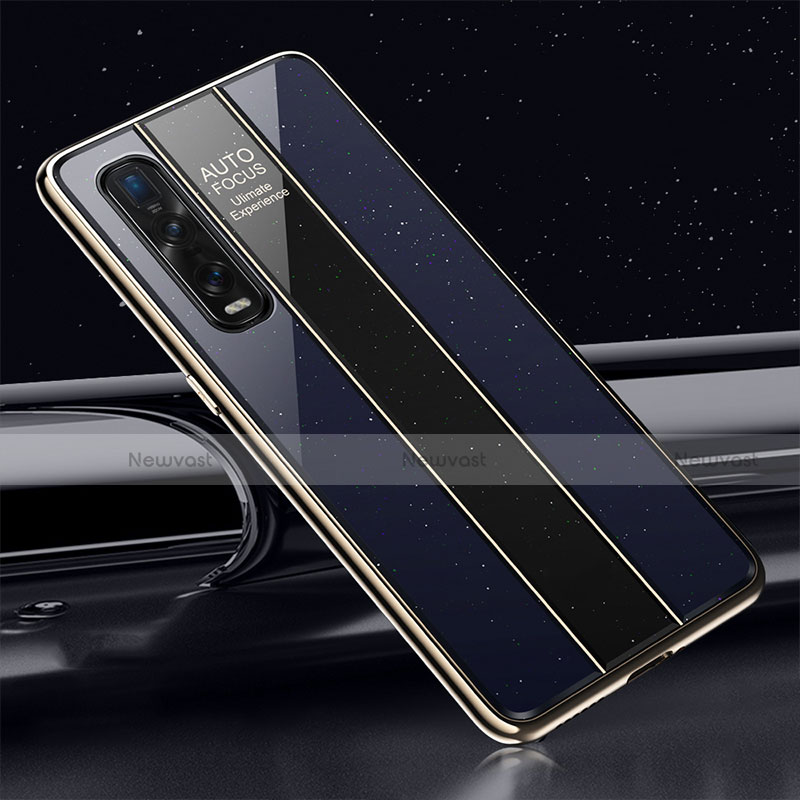 Silicone Frame Mirror Case Cover T01 for Oppo Find X2 Pro