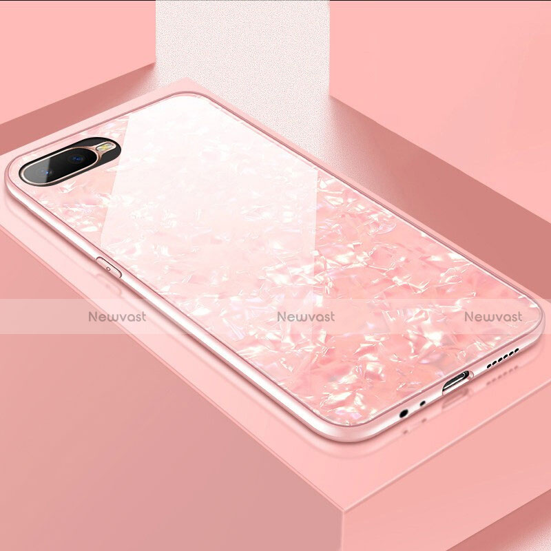 Silicone Frame Mirror Case Cover T01 for Oppo R17 Neo