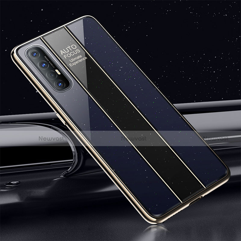 Silicone Frame Mirror Case Cover T01 for Oppo Reno3 Pro