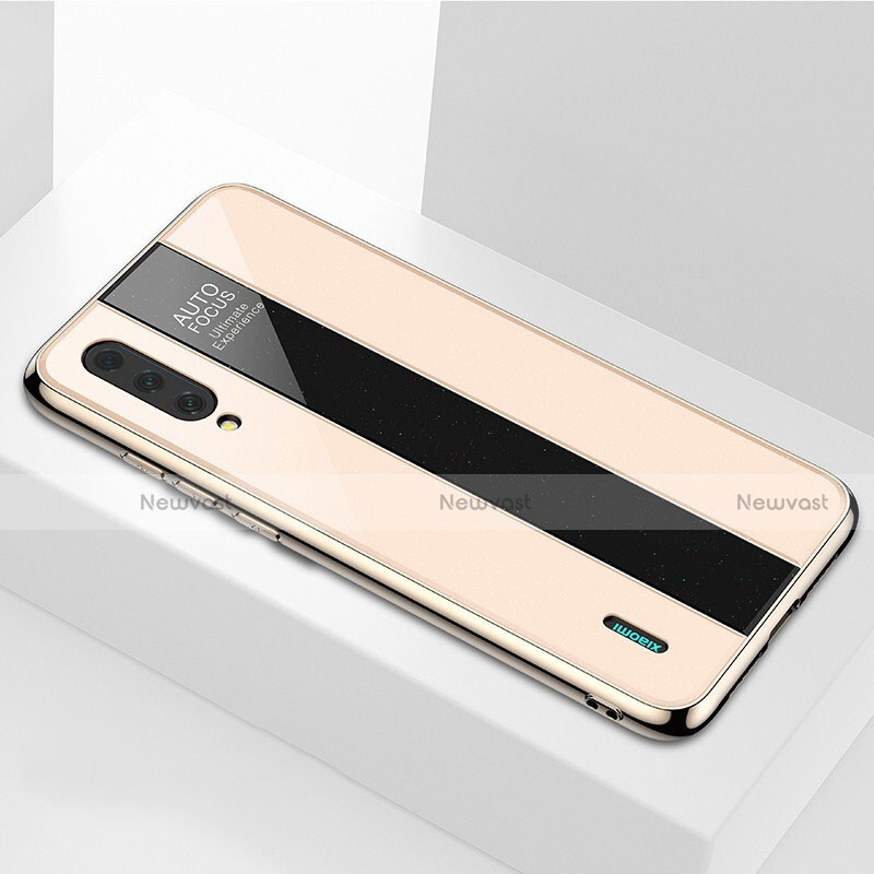 Silicone Frame Mirror Case Cover T01 for Xiaomi Mi A3 Gold