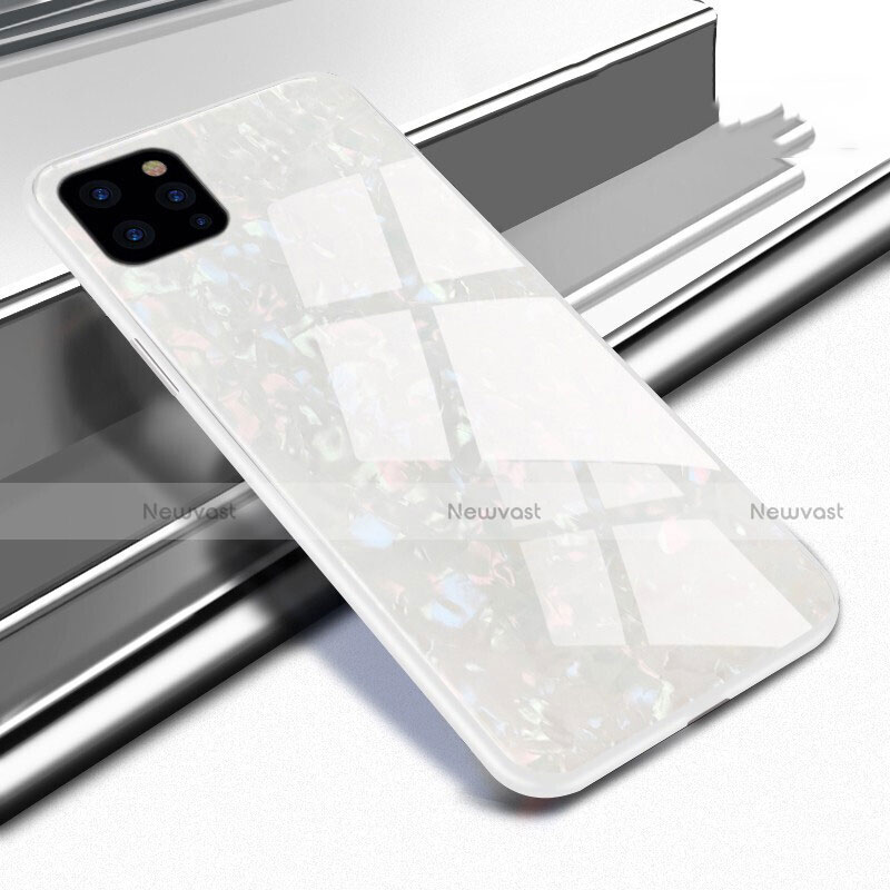 Silicone Frame Mirror Case Cover T02 for Apple iPhone 11 Pro White