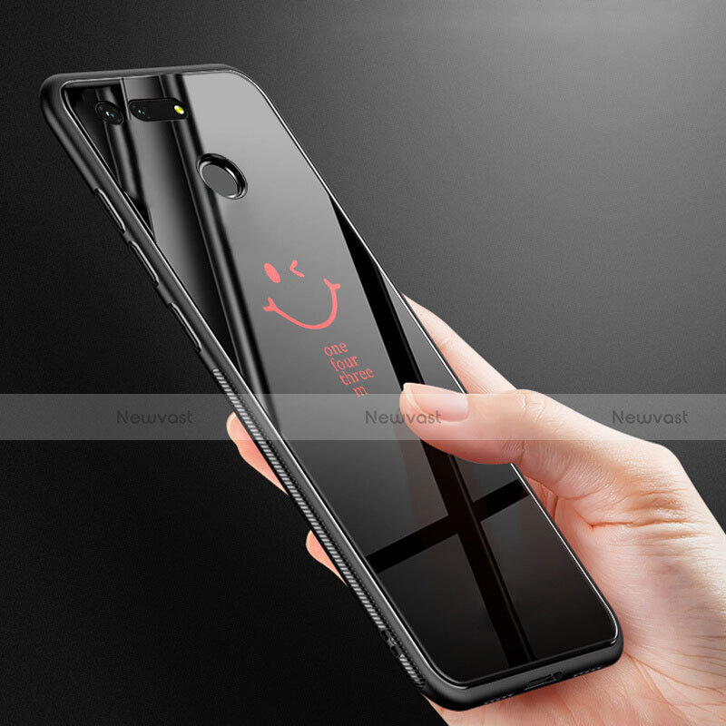 Silicone Frame Mirror Case Cover T02 for Huawei Honor V20