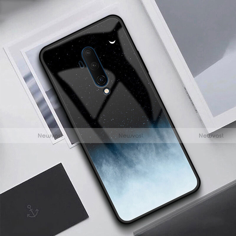 Silicone Frame Mirror Case Cover T02 for OnePlus 7T Pro Black