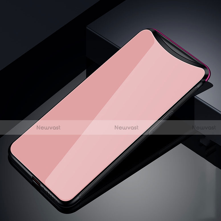 Silicone Frame Mirror Case Cover T02 for Oppo Find X