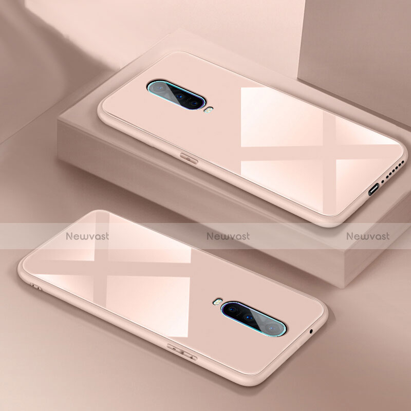 Silicone Frame Mirror Case Cover T02 for Oppo RX17 Pro